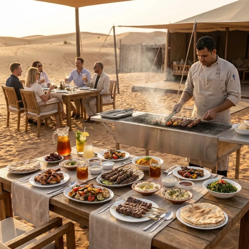 Premium BBQ Dinner in the desert