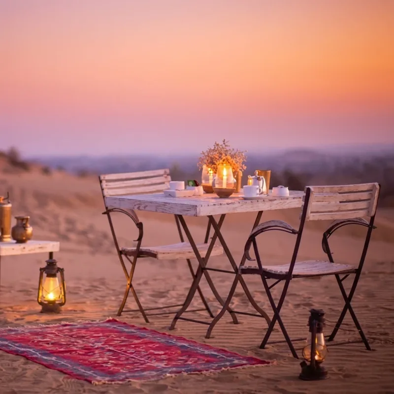 Romantic Desert Dinner for couples