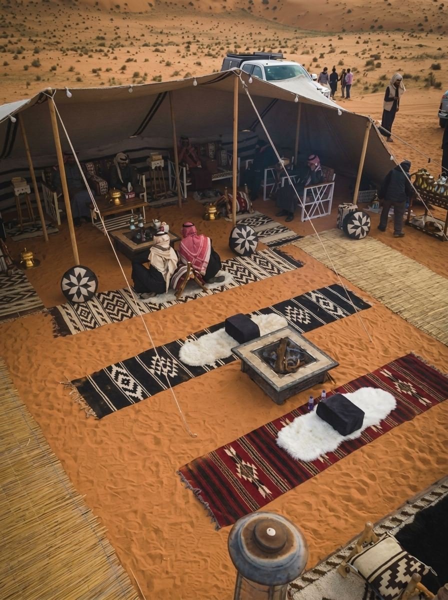 Bedouin heritage camp in Dubai desert