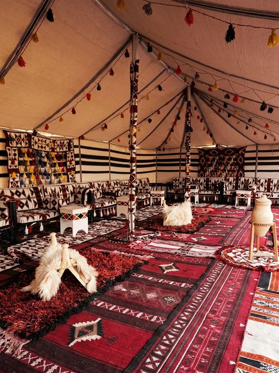 VIP luxury desert camp with private tents